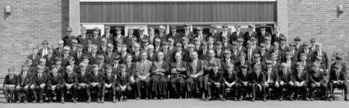 Photo of the intake of 1967 at Alleynes school