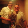 Steve Morrison and Roger Lewis with the FA Trophy